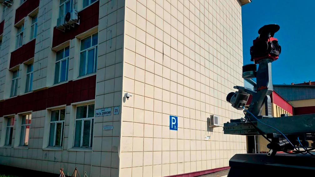 Мобильное лазерное сканирование территории ТГАСУ